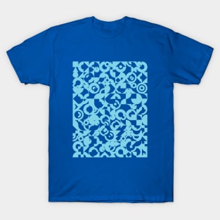 Electronic Musician Synthesizer Pattern Blue T-Shirt